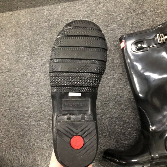 Hunter Glossy Black Women's Rain Boots - Picture 10 of 15